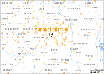 map of Safad el Battîkh