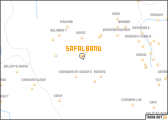 map of Safāl Band