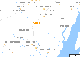 map of Safando