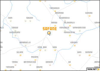 map of Safané