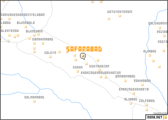 map of Safarābād