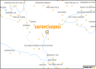 map of Safar Choqādī