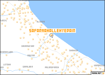 map of Şafar Maḩalleh-ye Pā\