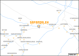 map of Şafar Qal‘eh