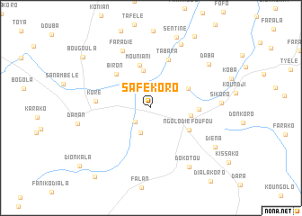 map of Safékoro