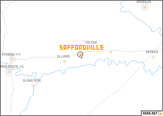 map of Saffordville