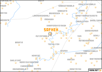 map of Şafḩeh