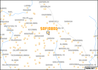 map of Şafīābād