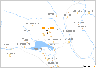 map of Şafīābād