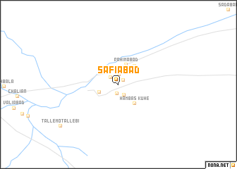 map of Şafīābād