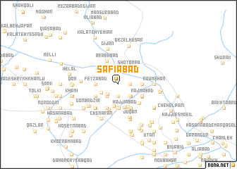 map of Şafīābād