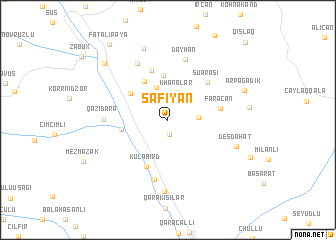 map of Sǝfiyan