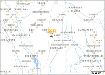 map of Şāfī