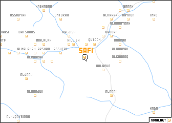 map of Şāfī