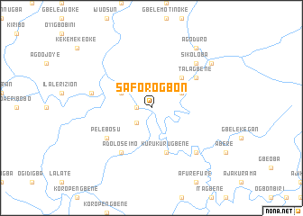 map of Saforogbon