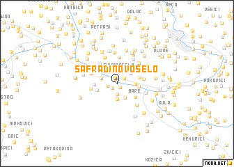 map of Šafradinovo Selo