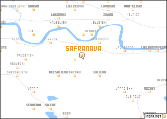 map of Safranava