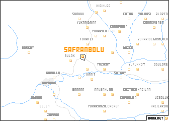 map of Safranbolu