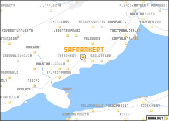 map of Sáfránkert