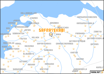 map of Şafrā-ye Ka‘bī