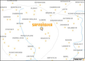 map of Safronovka