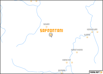 map of Safrontani