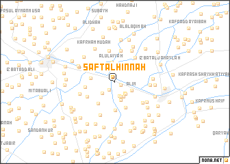 map of Şafţ al Ḩinnah