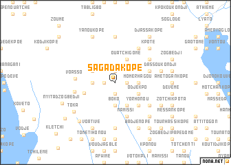 map of Sagada Kopé