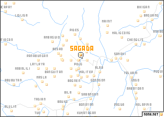 map of Sagada