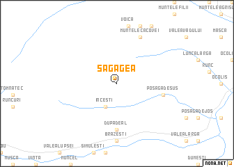 map of Săgagea