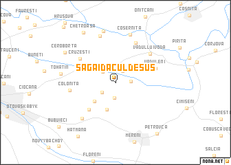map of Sagaidacul de Sus