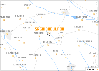 map of Sagaidacul Nou