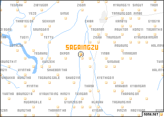 map of Sagaingzu