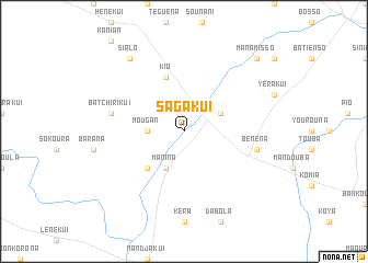 map of Sagakui