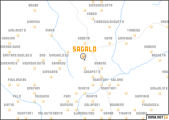 map of Sagalo