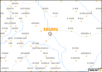 map of Sagamu