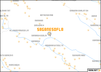 map of Sagān-e Sofla\