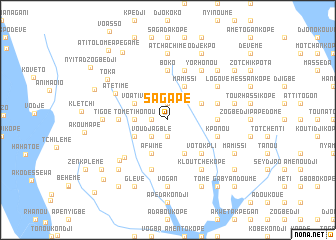 map of Sagapé