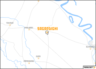 map of Sāgardīghi