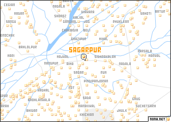 map of Sāgarpur