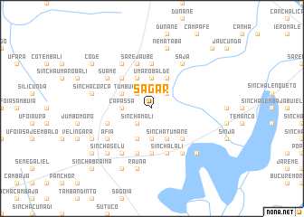 map of Sagar