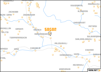 map of Sagar