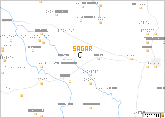 map of Sāgar