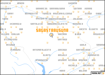 map of Sagasta-Ausuna