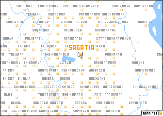 map of Sāgātia