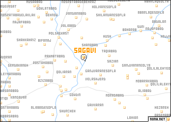 map of Sagavī