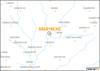 map of Sagáyachic