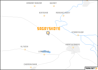 map of Sagayskoye