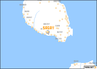 map of Sagay