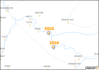 map of Saga